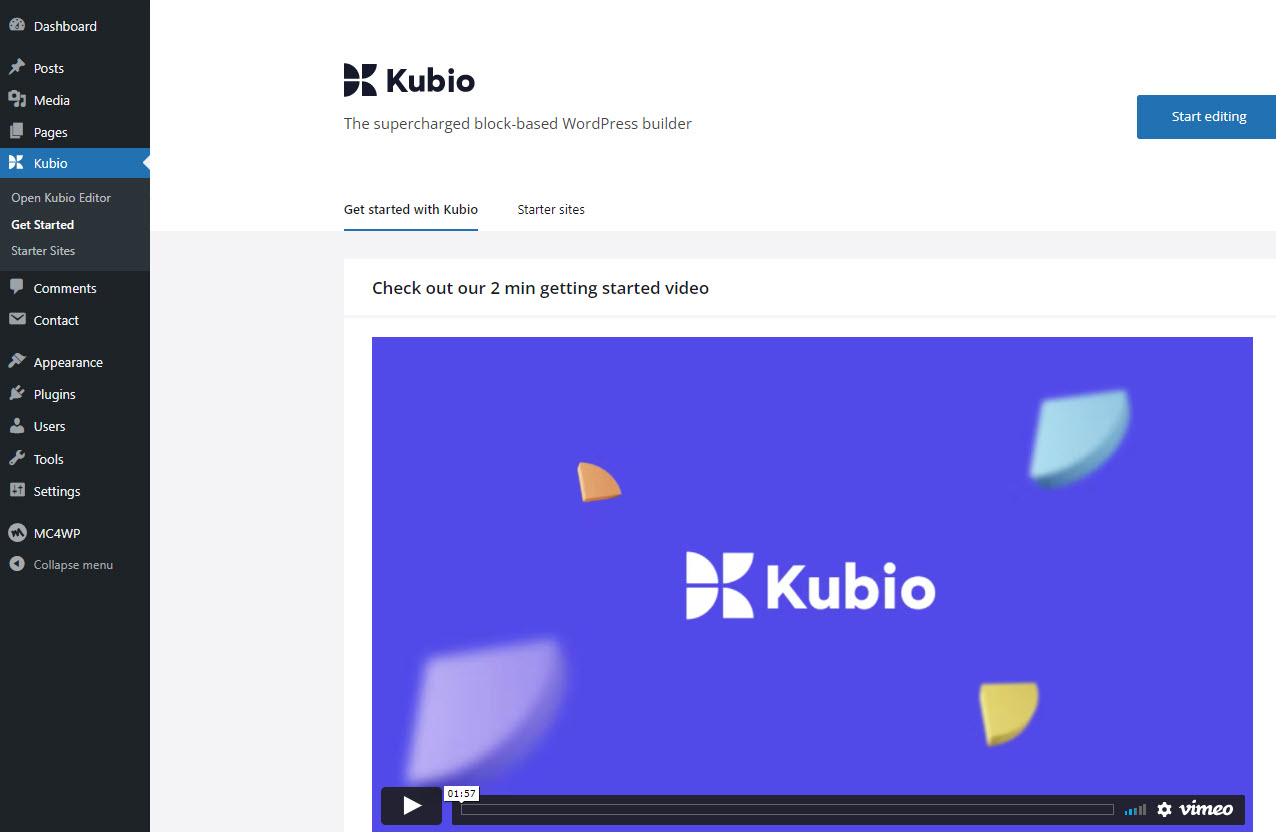 Get started with Kubio