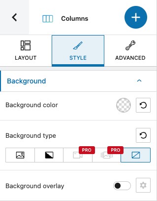 How to customize spacing and alignment for sections, columns, and