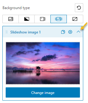 Change slideshow image