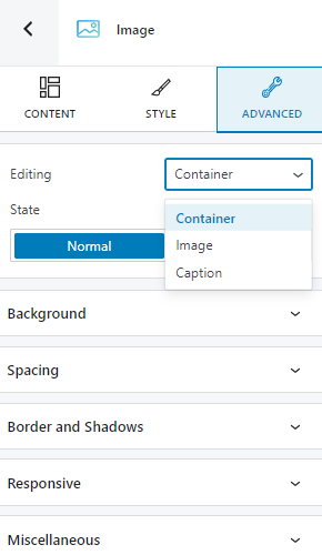 advanced editing for the image gutenberg block