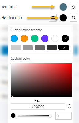 color changes for blocks