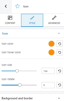 icon styling options