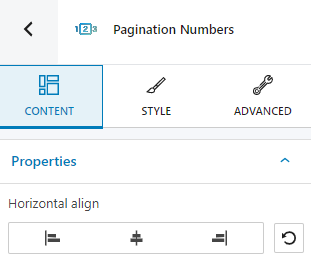 pagination numbers block content