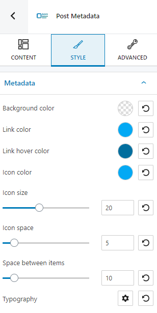 post metadata block styling