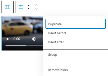 video block basic edits