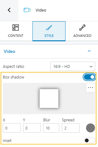 video box shadow