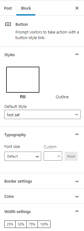 More block styling options