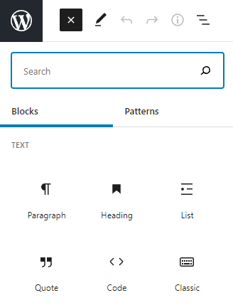 WordPress Gutenberg blocks