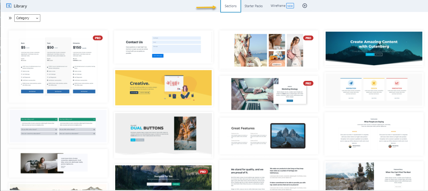 Kadence website templates