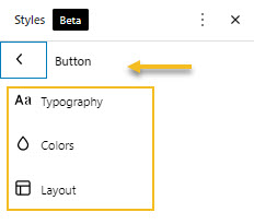 Individual button block styling