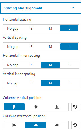 Pricing table spacing and alignment