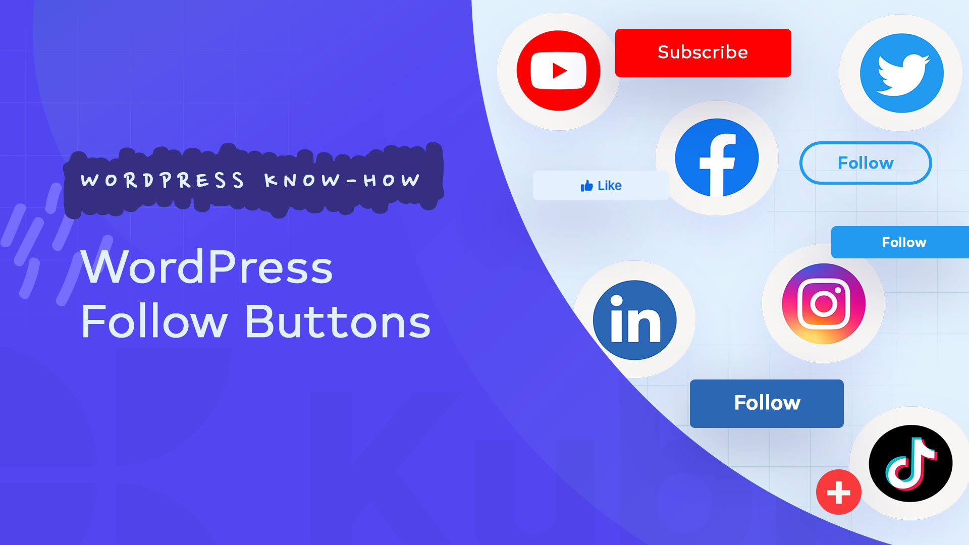 WordPress follow buttons