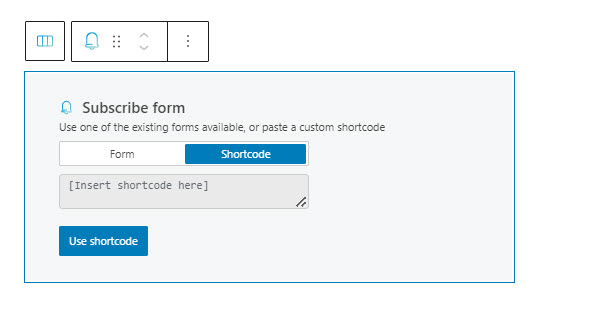 Shortcode forms