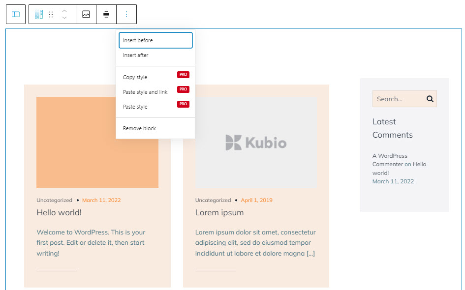 How to customize spacing and alignment for sections, columns, and