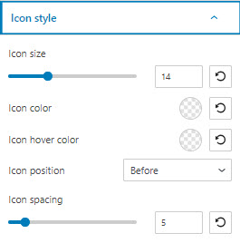 icon styling