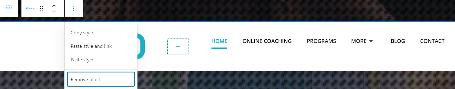 navigation toolbar