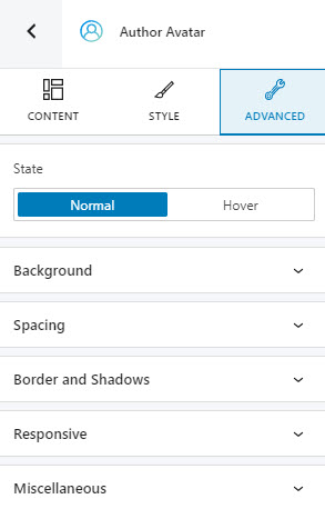 Author avatar block advanced customizations