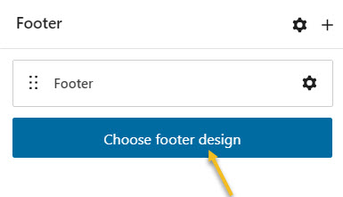 Choose footer design