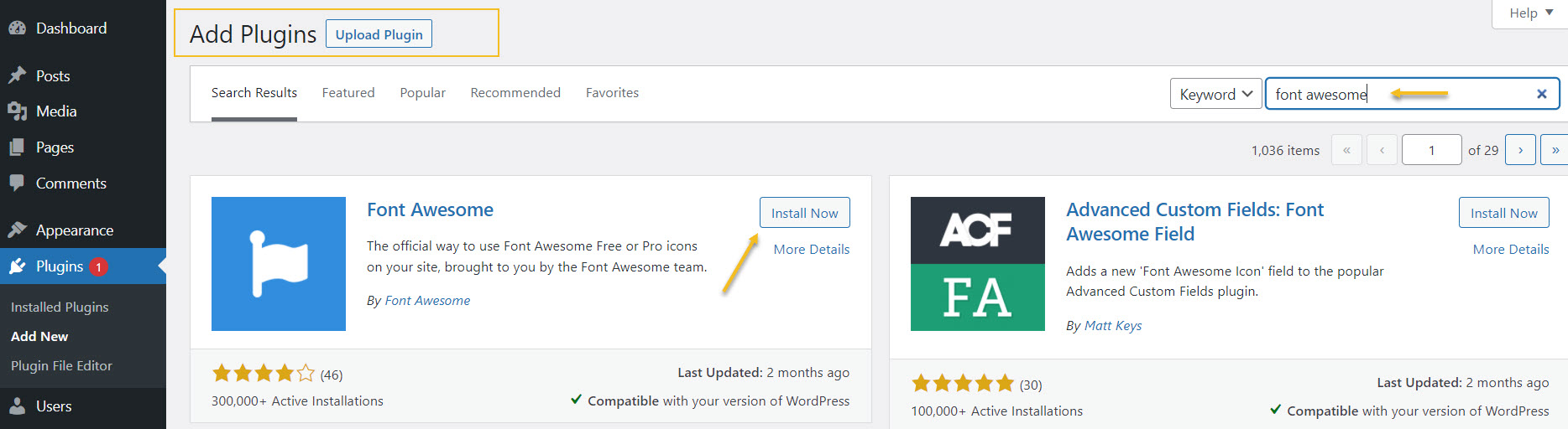 Install Font Awesome