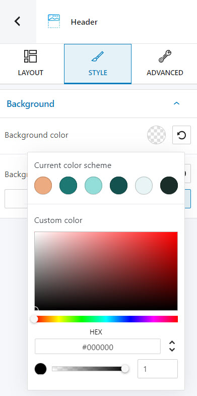 Making color background changes