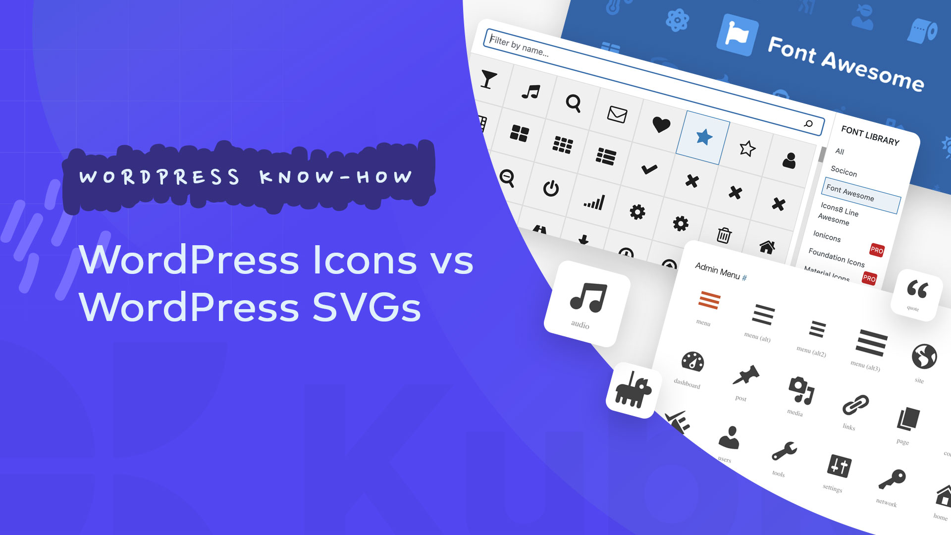 WordPress icon fonts vs WordPress SVGs