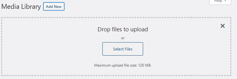 Upload files to the Media Library