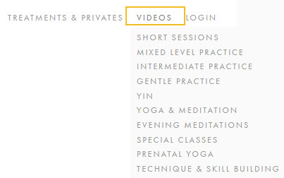 Yoga videos