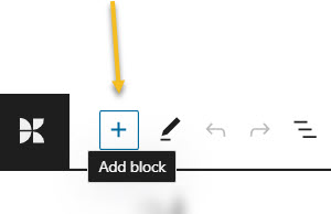 Add a block in WordPress