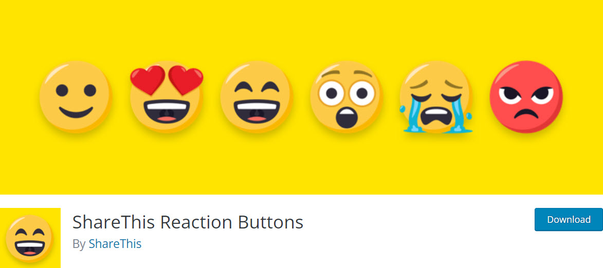 Share this reaction - WordPress Emoji Plugin