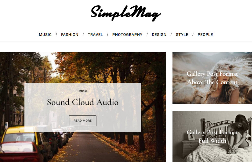 SimpleMag WordPress theme