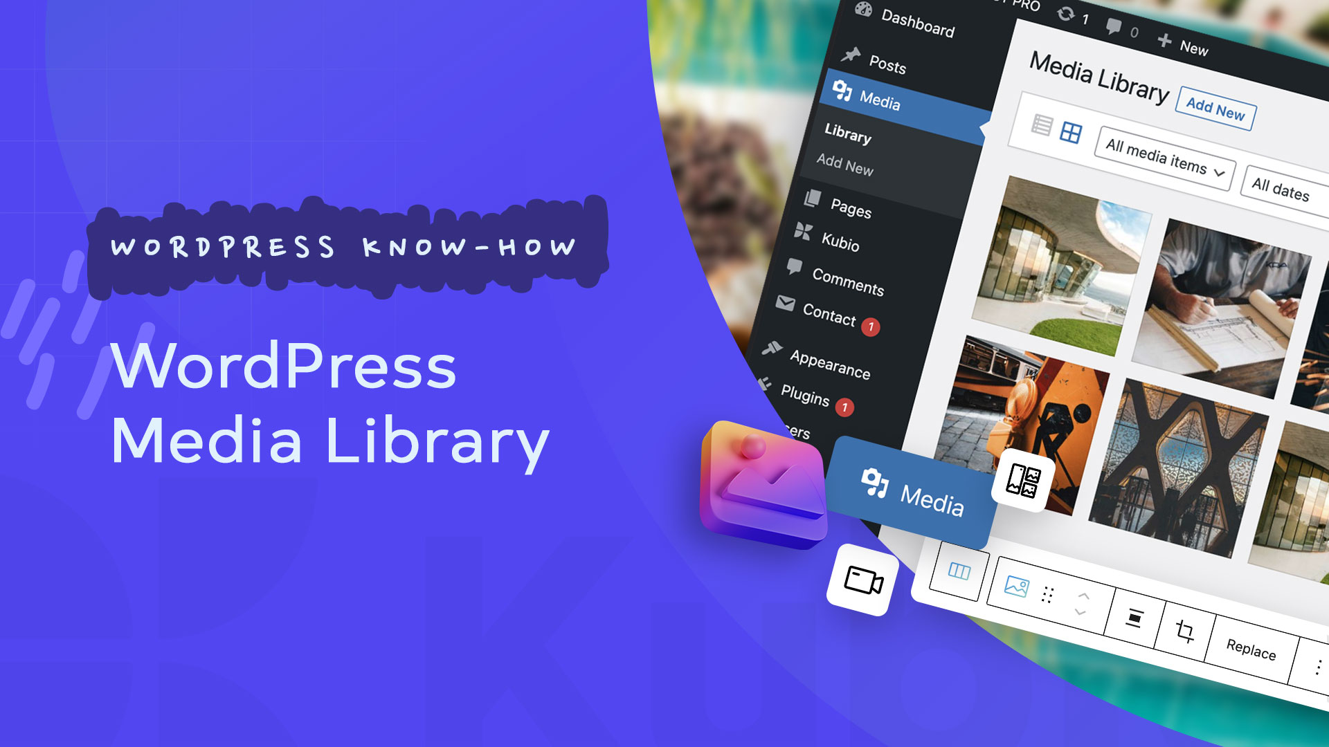 wordpress media library