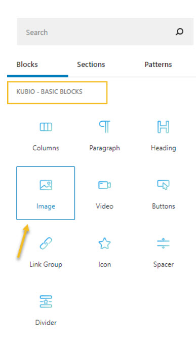 kubio basic blocks