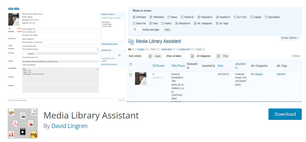 media library assistant 