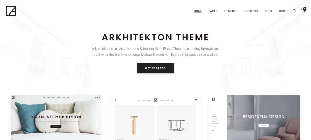 arhitekton architecture wordpress theme