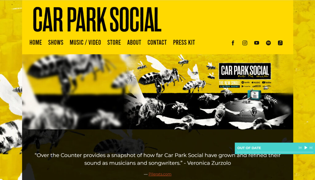 music web design insipration