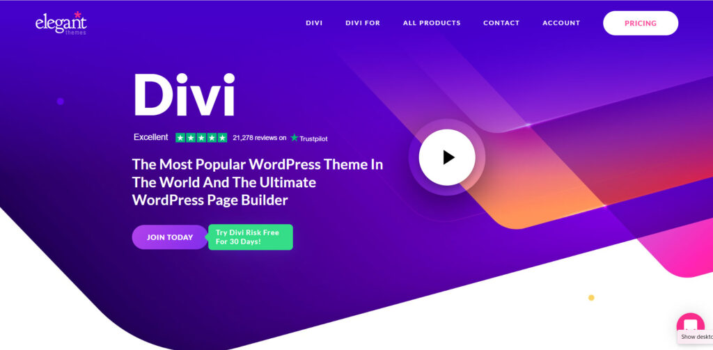 divi wordpress theme 