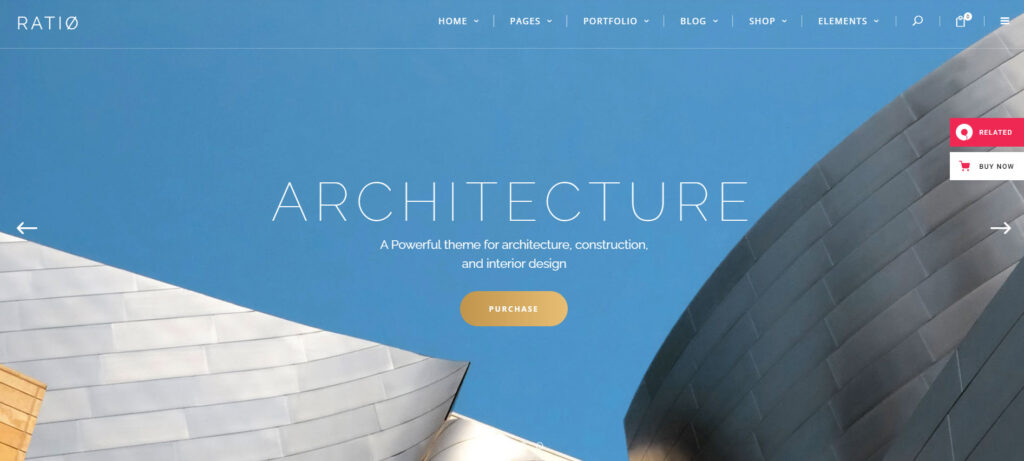 ratin architecture wordpress theme