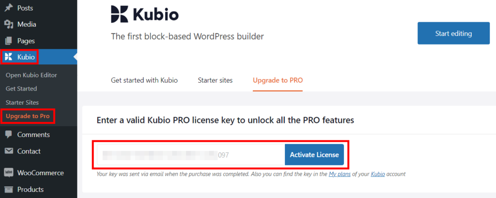 Activating Kubio Pro’s license. 