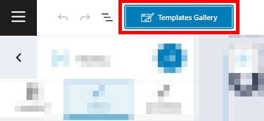 Accessing the Kubio templates gallery.