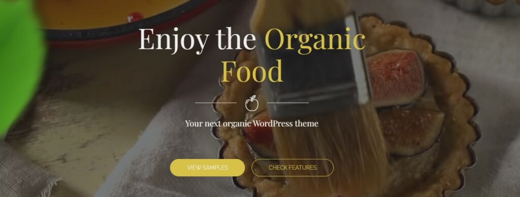 The Organic Food theme for wordpress is mouth-wateringly engaging
