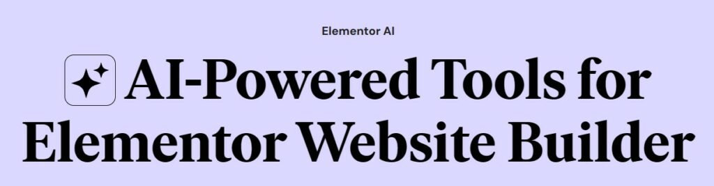Elementor AI homepage graphic 