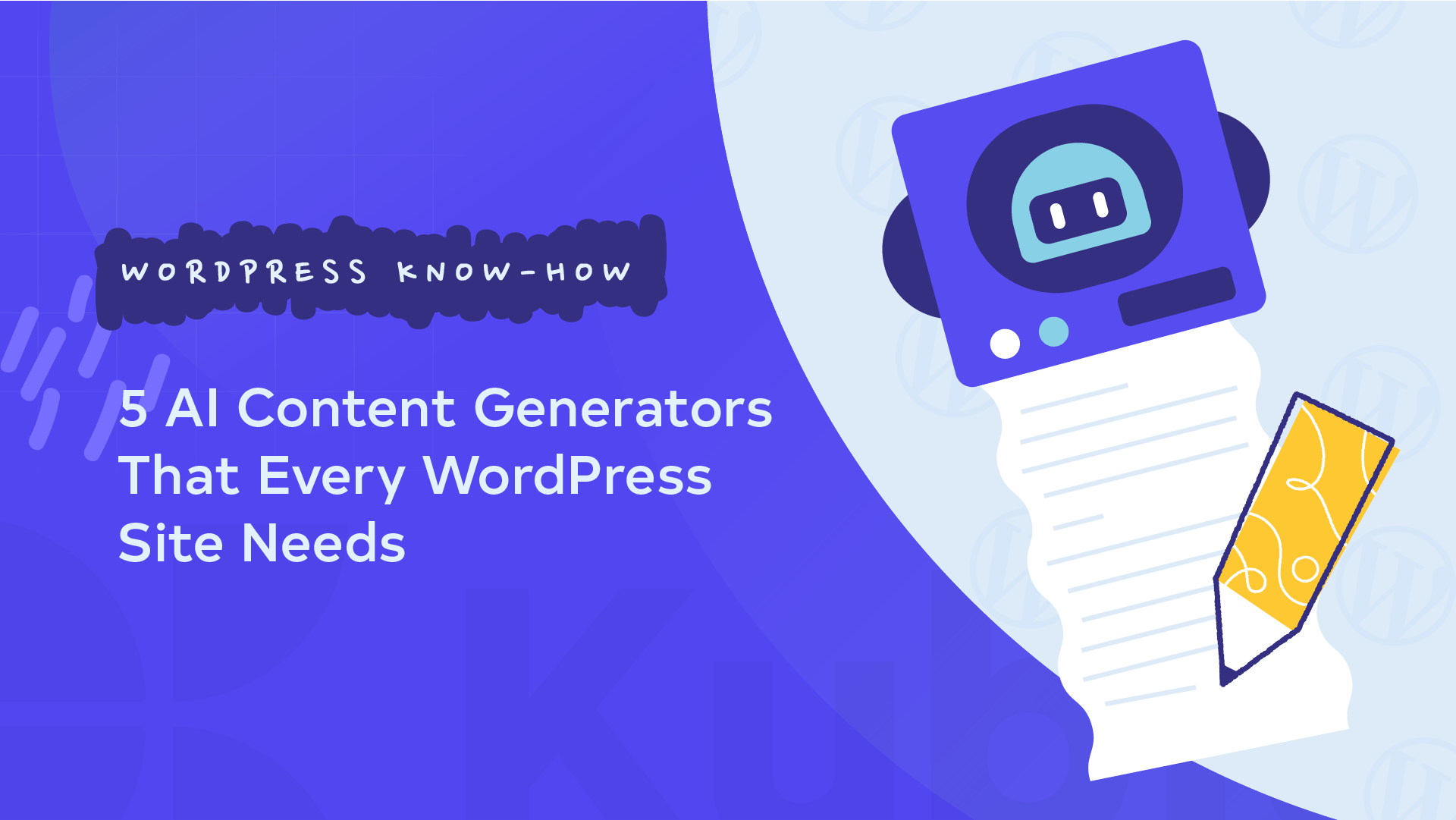 Kubio WordPress AI content generator featured image