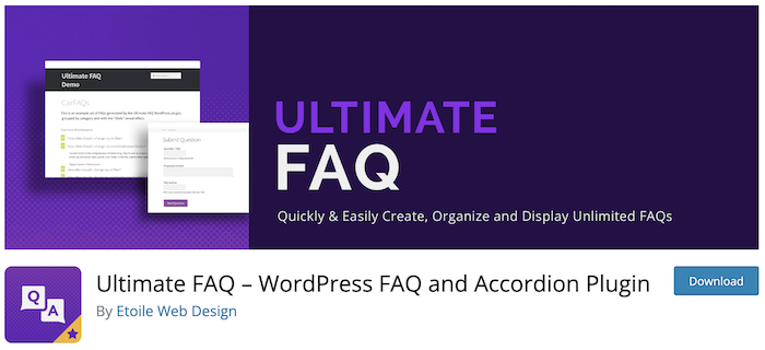 Ultimate FAQ – WordPress FAQ and Accordion Plugin