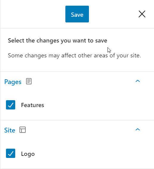 The “Save” option allows you to save the initial draft.