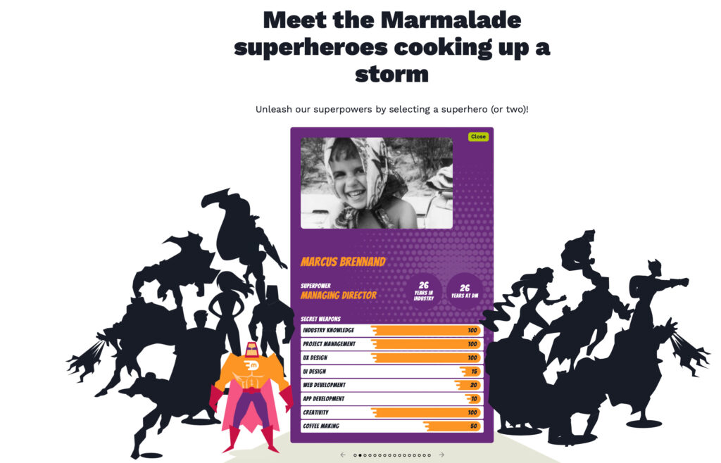 Digital Marmalade’s team page.