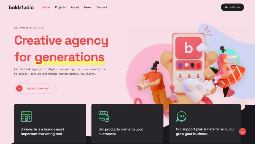 Werkstatt Bold Studio theme